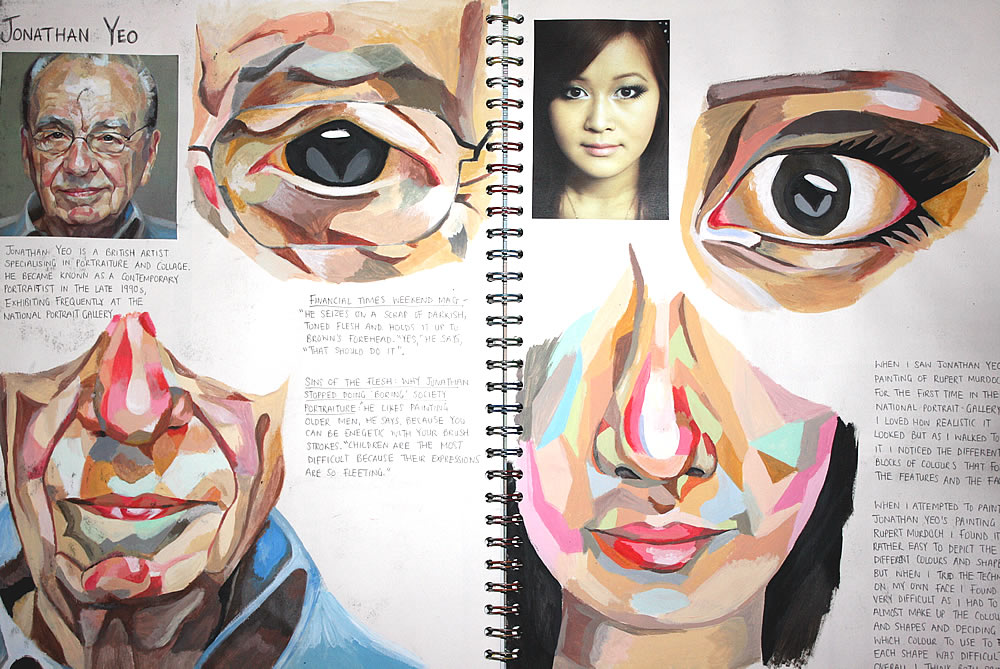 Sketchbook page by Lucy Luu