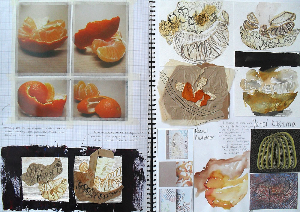 Sketchbook page by Olivia Paine